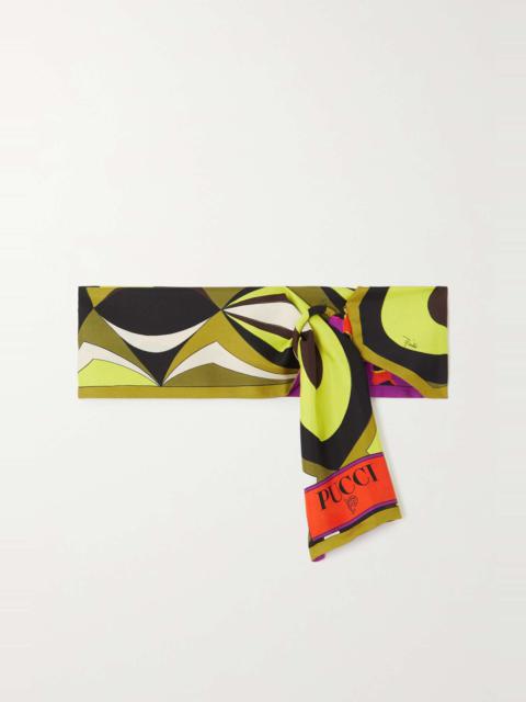 PUCCI Printed silk-twill scarf