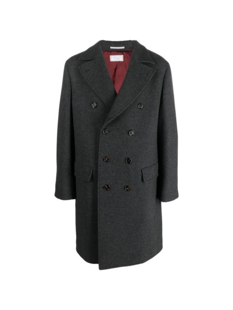 Brunello Cucinelli double-breasted wool-blend coat