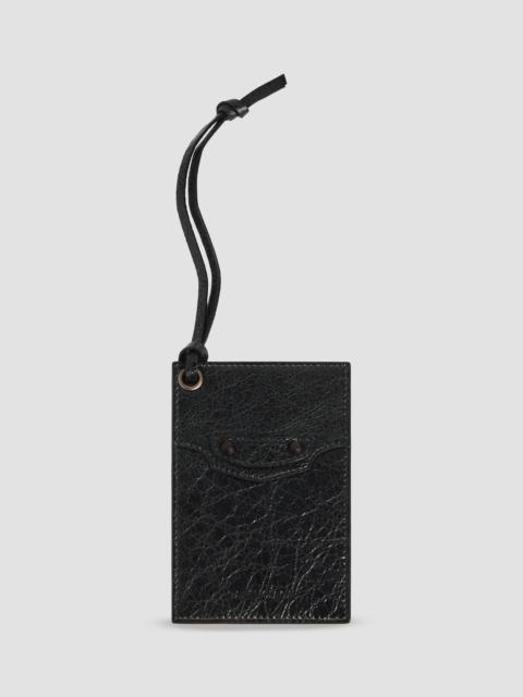 BALENCIAGA Men's Le City Charm-Keychain Card Holder - Black