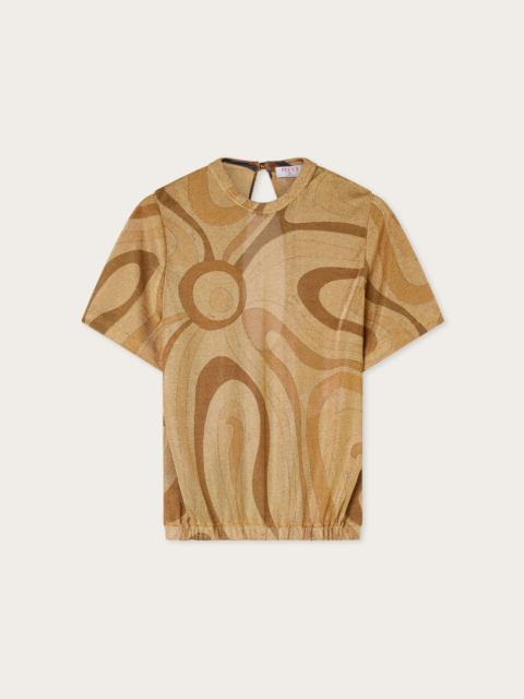 PUCCI MARMO PRINT LUREX TOP