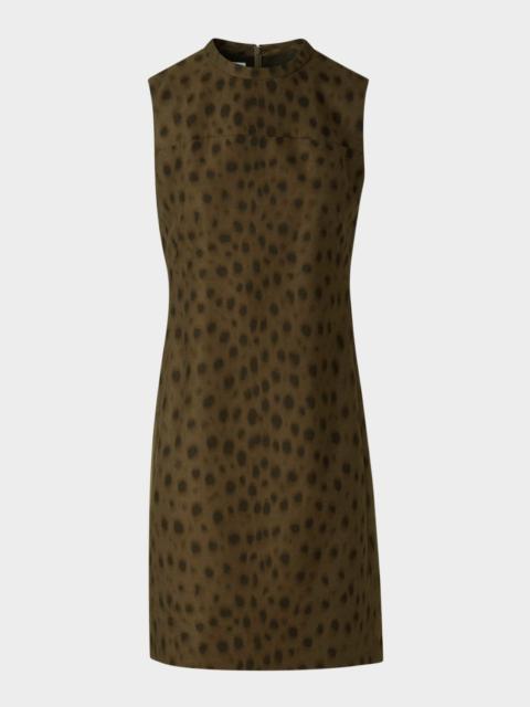 AKRIS Francois Hardy Brushed Techno Gabardine Mini Dress