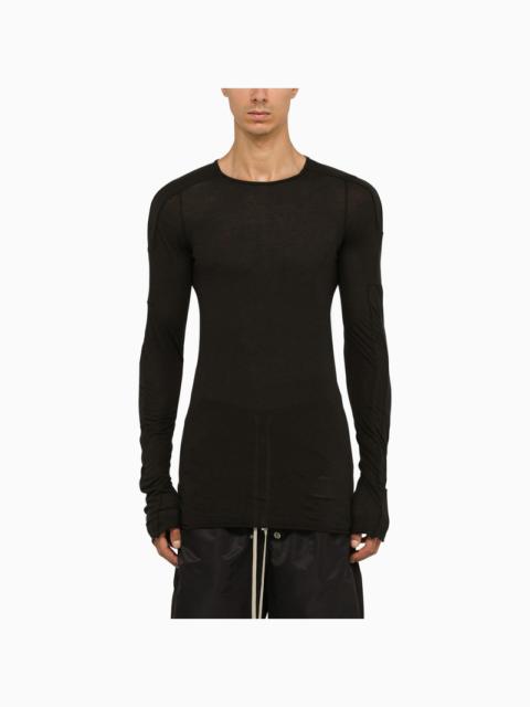 Rick Owens DRKSHDW Black cotton crew-neck T-shirt