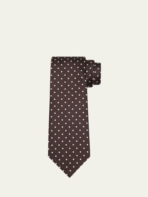 TOM FORD Men's Polka Dot Silk Tie