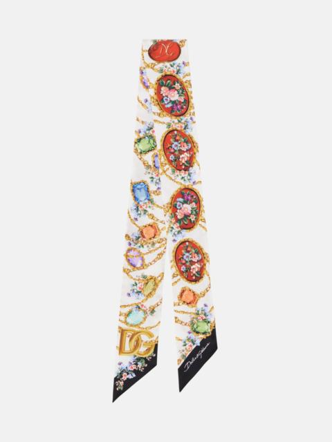 Dolce & Gabbana DG silk scarf