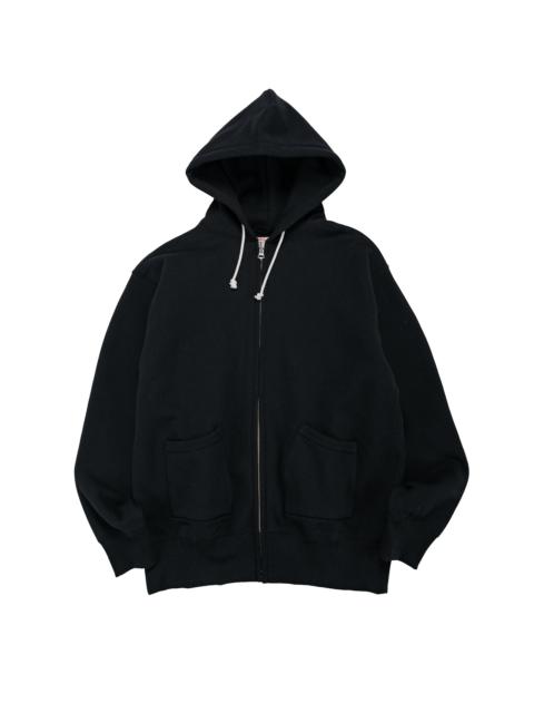 The Real McCoys The Real McCoy’s MC25106 12 Oz. Ball Park F/Z Hooded Sweatshirt Black