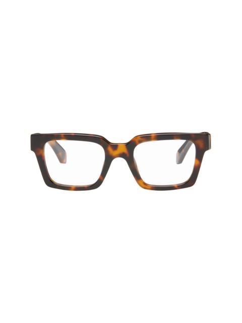 Off-White Brown Style 21 Glasses