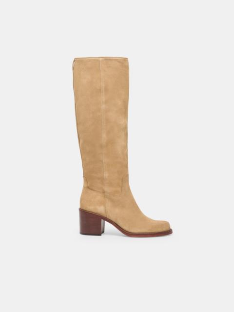 dolce vita LUCYLE WIDE CALF BOOTS DK TAUPE SUEDE