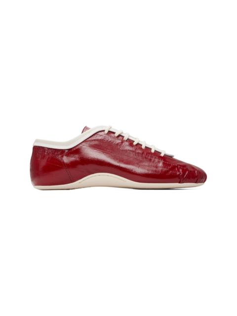 Dries Van Noten Red Ballerina Sneakers