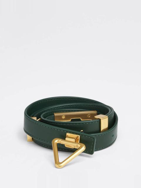 Bottega Veneta Thin Belts Women Leather Green Raintree