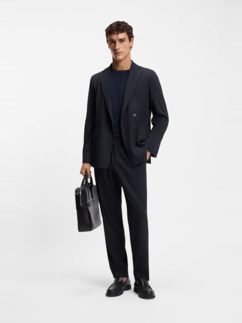 BOSS TWO-PIECE SLIM-FIT SUIT IN PERFORMANCE-STRETCH FABRIC