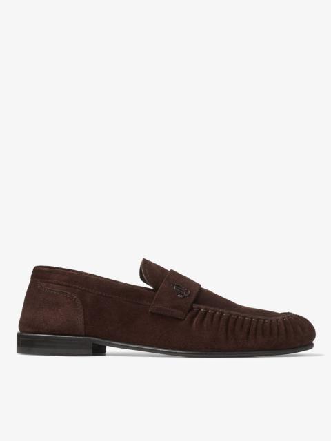 JIMMY CHOO Ellis Loafer M
Chocolate Velvet Suede Loafers
