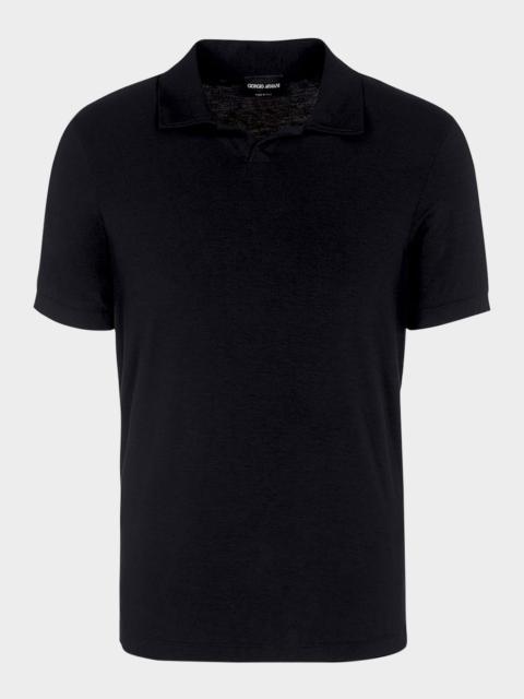 GIORGIO ARMANI Men's Jersey Polo Shirt