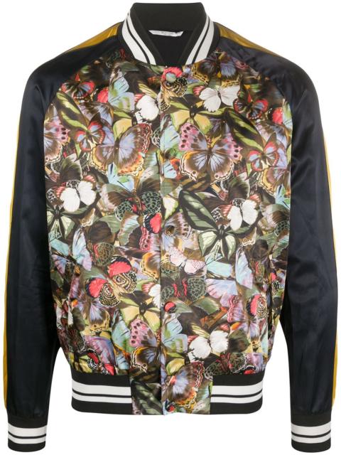 Valentino butterfly-print bomber jacket