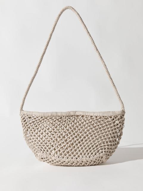 ST. AGNI Mesh Crescent Bag - Ecru