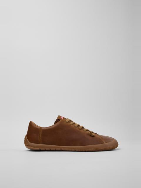 CAMPER Peu Path+ Brown Leather Shoes for Men.