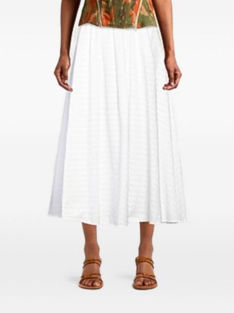 MSGM ruffled mid skirt