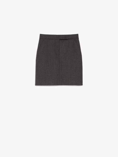 SONDALO Gabardine wool mini-skirt