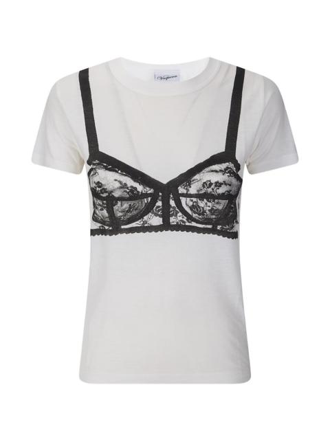 VAQUERA bra-print T-shirt