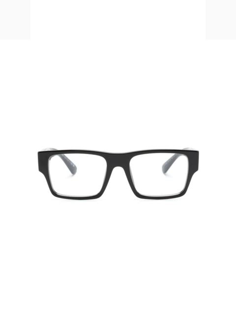 logo-print rectangle-frame glasses