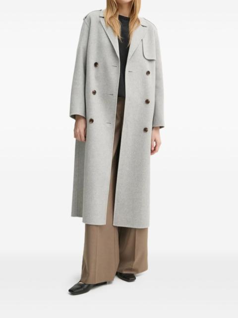 Theory wool-cashmere double-breasted coat
