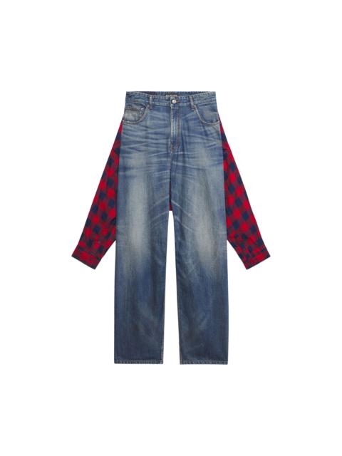 BALENCIAGA Hybrid Shirt Pants in Blue