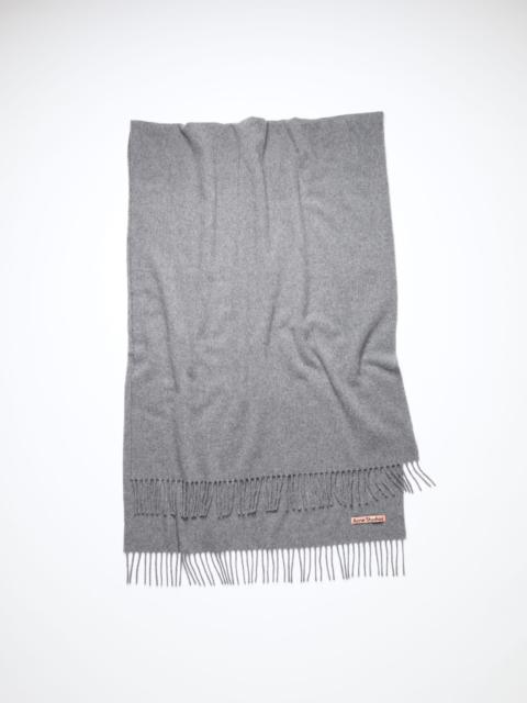Oversized cashmere scarf - Grey Melange