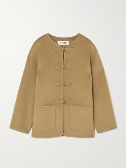 RÓHE Marie wool and cashmere-blend jacket Camel