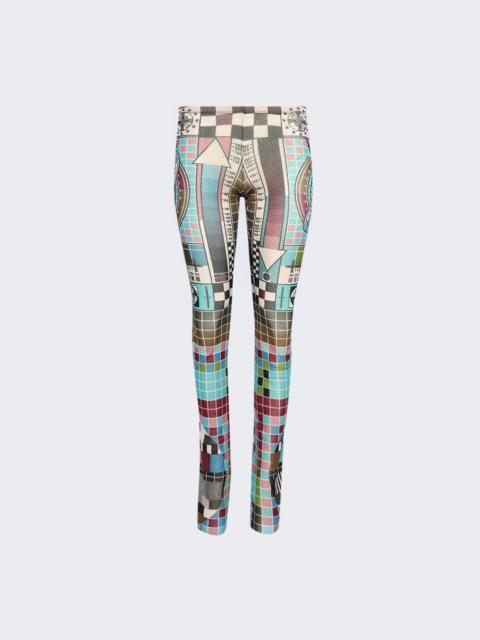 Mesh Trousers Mire Print