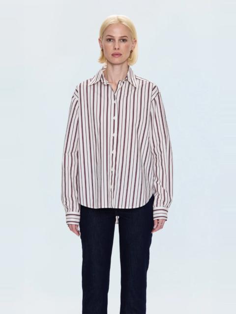 PISTOLA FINLAY SHIRT - CLARET STRIPE