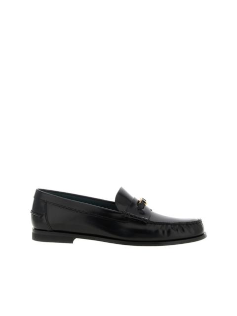 Tod's hardware-leather loafers