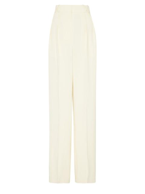 Wide leg tailored trousers