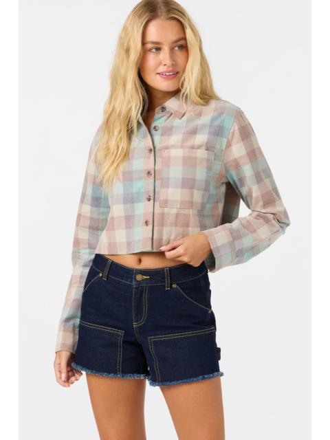 O'Neill O'Riginals Pippa Cord Long Sleeve Crop Top