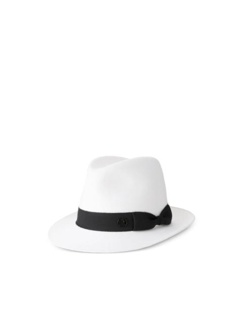 MAISON MICHEL logo-plaque hat