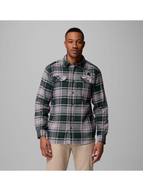 Columbia Men's Collegiate Flare Gun Flannel Long Sleeve Shirt - Michigan State