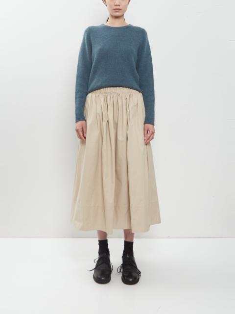 apuntob Sanded Cotton Gathered Skirt — Natural