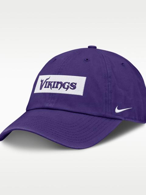 Nike Minnesota Vikings Primetime Club Wordmark Men's Nike NFL Adjustable Hat