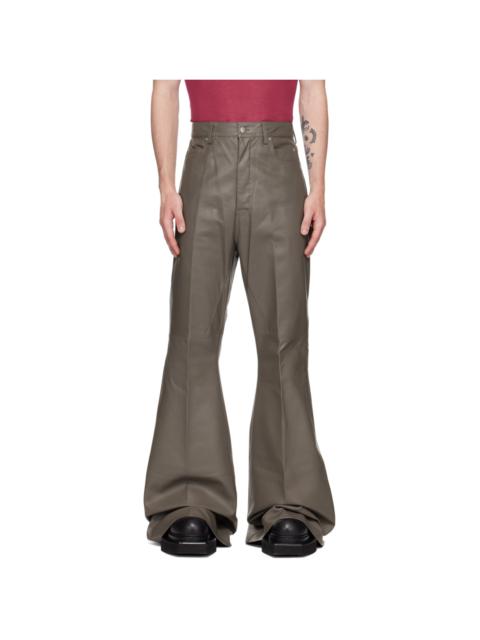 Rick Owens Gray Bolan Leather Pants