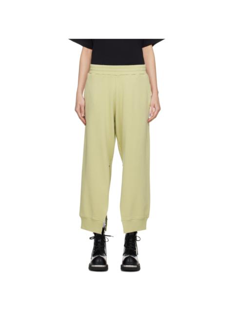 MM6 Maison Margiela Green Vented Sweatpants