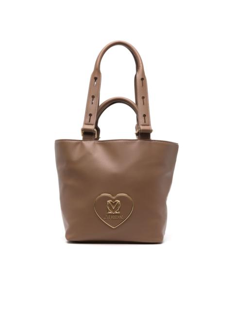 logo-plaque tote bag