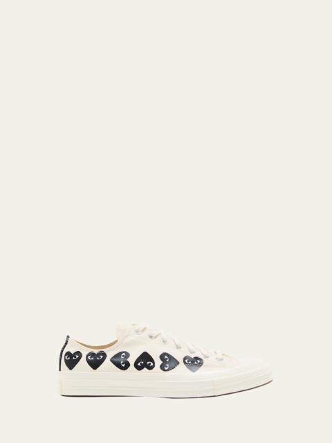 Comme Des Garçons x Converse Men's Chuck 70 Multi Heart Low-Top Sneakers