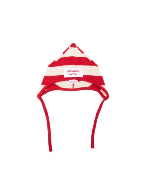 CHARLES JEFFREY LOVERBOY Spike striped beanie hat