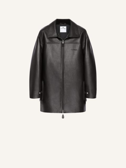 courrèges OVERSIZED LEATHER JACKET