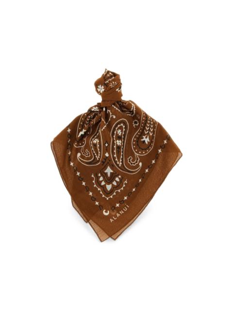 Alanui paisley-print square scarf