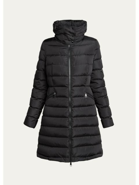 Moncler Hirma Hooded Long Down Jacket