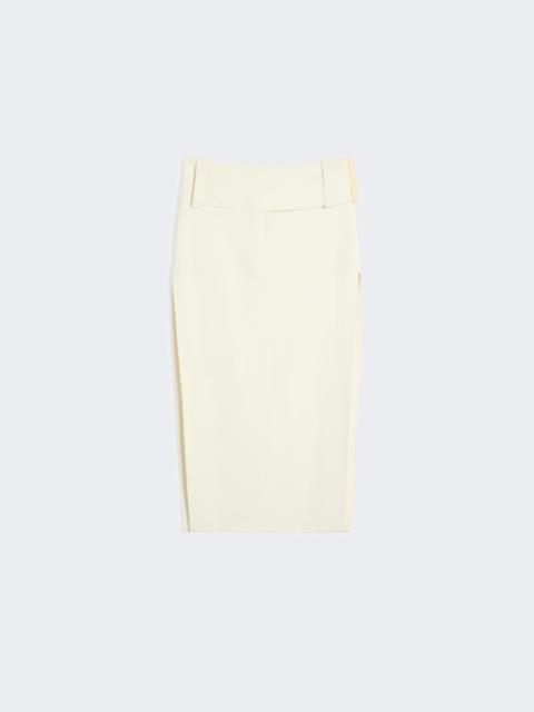 Sportmax Long stretch viscose skirt - ivory