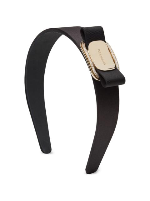 FERRAGAMO logo engraved headband