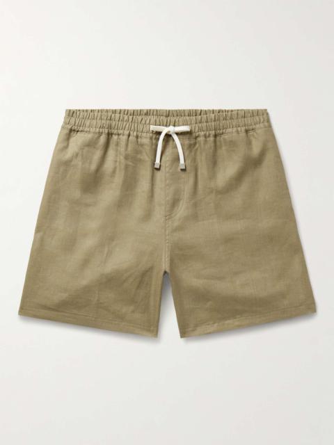 Arizona Straight-Leg Linen Bermuda Shorts