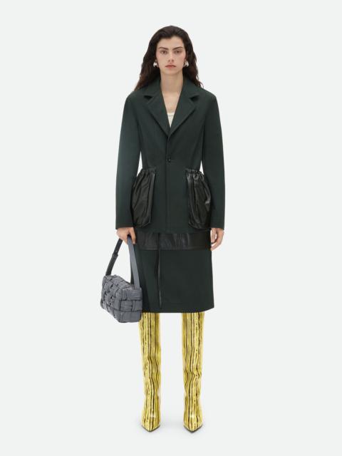 Bottega Veneta Cotton Twill Jacket With Leather Pockets