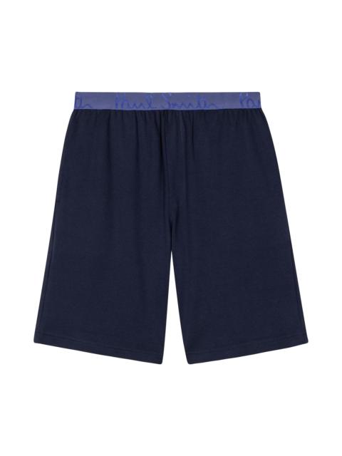 Paul Smith Men's Logo Waistband Shorts - Inky Blue