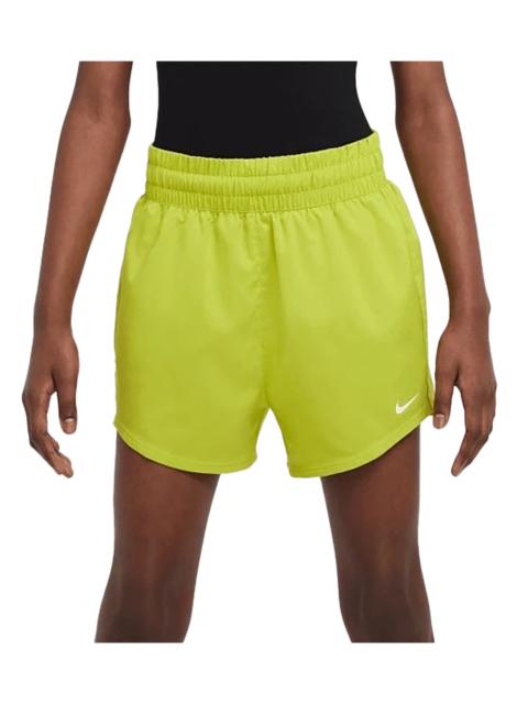 Nike Dri-Fit One High-Waisted Woven Training Shorts GS "Bright Cactus White" DX4967 308